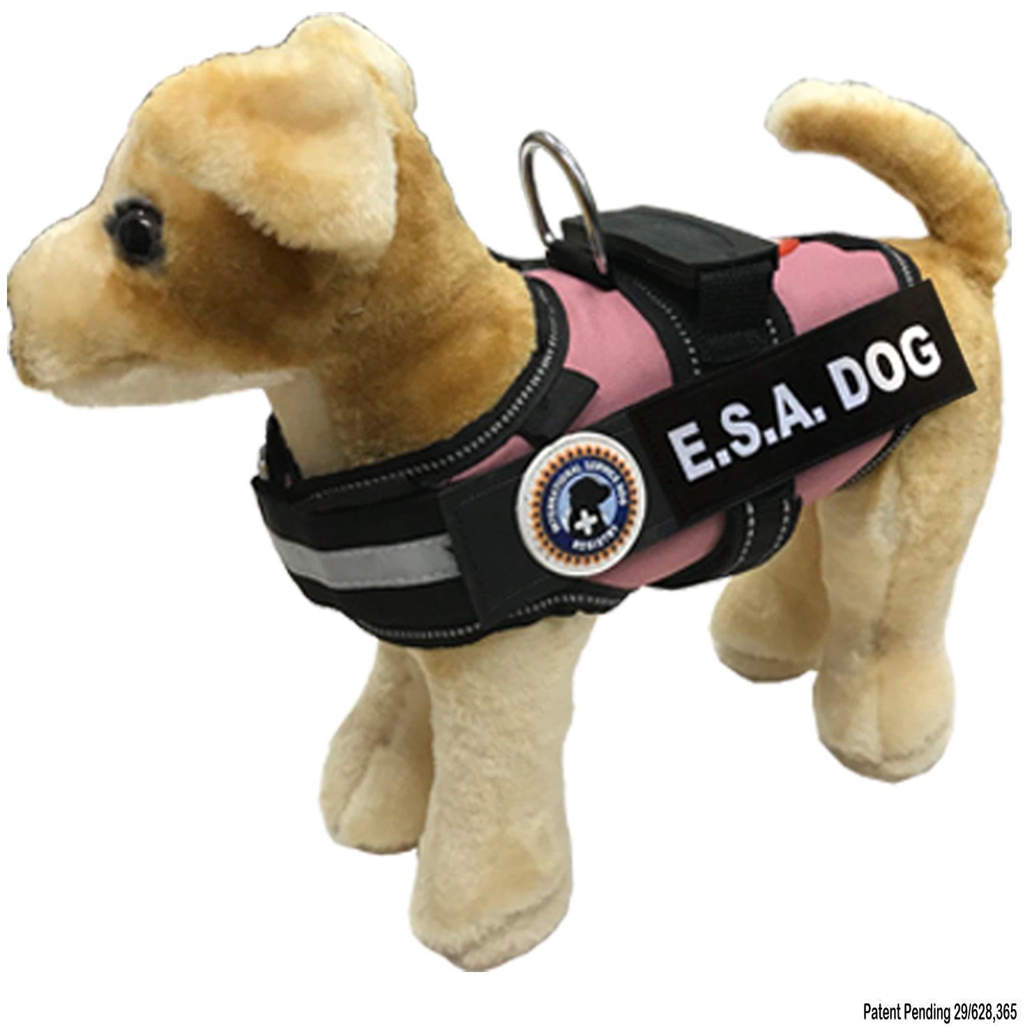 Emotional Support Harness With Handle Stuffed Animal Plush