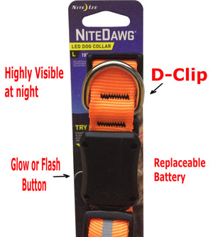 NITEDAWG - LED Safety Dog Collar