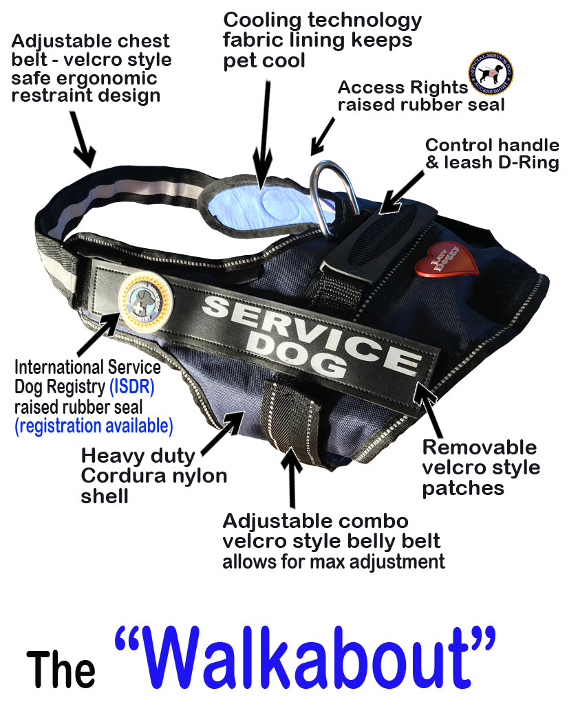 Service Dog Vest-ID-Dog tag LUVDOGGY