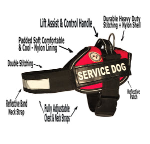 Service Dog Vest - "Towner" + Rights Booklet + ADA Cards