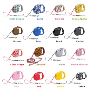 DOGNESS-Cloth Stripes-retractable Leash - Extends from 1'-16' for 1-90 lb Dogs