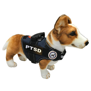 PTSD Dog Vest-Leash-Dog Tag