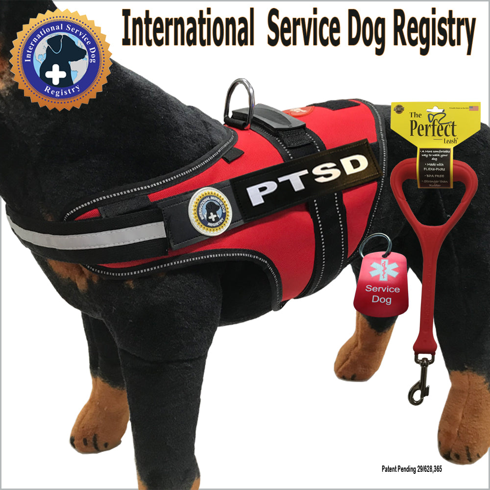 PTSD Dog Vest-Leash-Dog Tag LUVDOGGY - Main Image