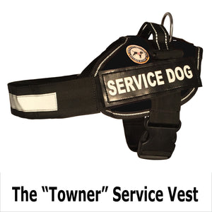 Service Dog Vest - "Towner" + Rights Booklet + ADA Cards
