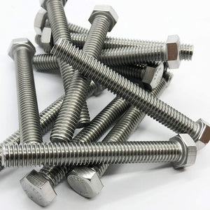 5/16"-18-3" - 304 Stainless Steel (18-8) - Hex Head Bolts - Machine Screws - Hardened Steel Bolts - Full Thread (25)